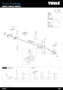 4x Thule ProRide 598