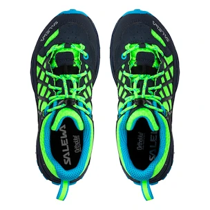 Baby im Freien Salewa  Wildfire Ombre Blue/Fluo Green