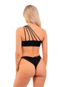 Badehose Nebbia  One Shoulder Bandeau Bikini Top 448 Black