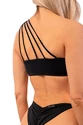 Badehose Nebbia  One Shoulder Bandeau Bikini Top 448 Black