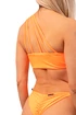 Badehose Nebbia  One Shoulder Bandeau Bikini Top 449 Orange Neon