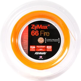 Badmintonsaite Ashaway ZyMax 66 Fire Power Orange - 200 m