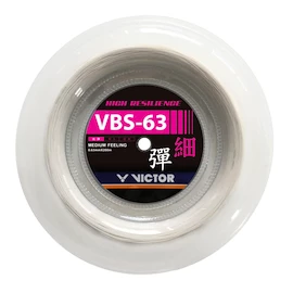 Badmintonsaite Victor VBS-63 White Reel 200 m
