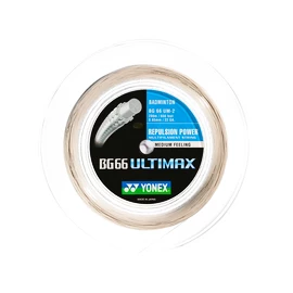 Badmintonsaite Yonex BG 66 Ultimax White (0.65 mm) - 200 m