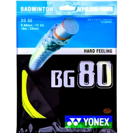 Badmintonsaite Yonex BG 80 Yellow