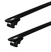 Dachträger Thule mit EVO WingBar Black Audi A6 Allroad 5-T Estate Dachreling 12-18