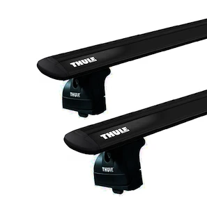 Dachträger Thule mit EVO WingBar Black BMW 3-Series (E46) 4-T Sedan Befestigungspunkte 00-01