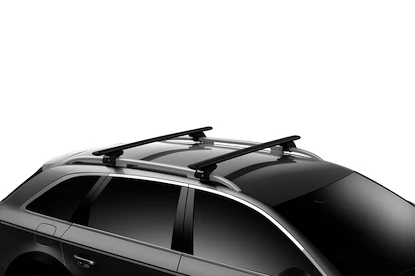 Dachträger Thule mit EVO WingBar Black BMW 3-Series Touring 5-T Estate Dachreling 00-01