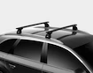 Dachträger Thule mit EVO WingBar Black Vauxhall Zafira 5-T MPV Befestigungspunkte 03-04