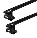 Dachträger Thule mit EVO WingBar Black Volkswagen Golf (Mk. V) 5-T Hatchback Normales Dach 04-07