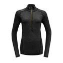 Damen Hoodie Devold  Running Woman Zip Neck Anthracite