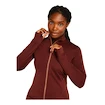 Damen Hoodie Icebreaker Merino 260 Quantum IV LS Zip Port/Cedar Wood