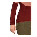 Damen Hoodie Icebreaker Merino 400 RealFleece Descender LS Z Cedar Wood/Port/Cb