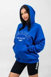 Damen Hoodie Nebbia Branded Oversized Hoodie blue