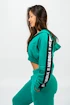 Damen Hoodie Nebbia  Cropped Zip-Up Hoodie green