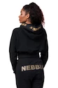 Damen Hoodie Nebbia  Golden Crop hoodie 824 black