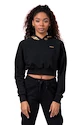 Damen Hoodie Nebbia  Golden Crop hoodie 824 black XS