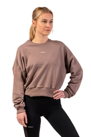 Damen Hoodie Nebbia Loose Fit Sweatshirt "Feeling Good" 420 brown