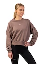 Damen Hoodie Nebbia  Loose Fit Sweatshirt "Feeling Good" 420 brown M/L