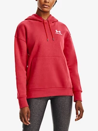 Damen Hoodie Under Armour Essential Fleece Hoodie-RED