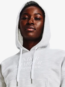 Damen Hoodie Under Armour  Essential Script Hoodie-WHT