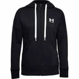 Damen Hoodie Under Armour Rival Fleece FZ Hoodie black