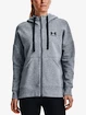 Damen Hoodie Under Armour  Rival Fleece FZ Hoodie-GRY