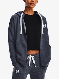 Damen Hoodie Under Armour Rival Fleece FZ Hoodie-GRY