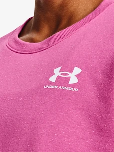 Damen Hoodie Under Armour  Rival Fleece Oversize Crew-PNK