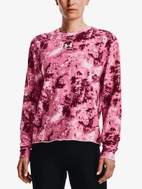 Damen Hoodie Under Armour Rival Terry Print Crew-PNK