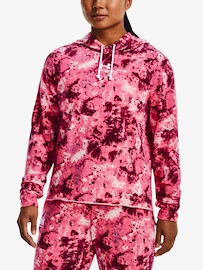 Damen Hoodie Under Armour Rival Terry Print Hoodie-PNK