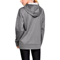 Damen Hoodie Under Armour  Synthetic Fleece Chenille Logo PO Hooodie grey