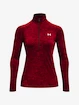 Damen Hoodie Under Armour  Tech 1/2 Zip - Twist-RED