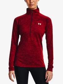 Damen Hoodie Under Armour Tech 1/2 Zip - Twist-RED