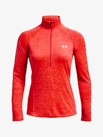 Damen Hoodie Under Armour Tech 1/2 Zip - Twist-RED