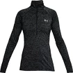 Damen Hoodie Under Armour  Tech Half Zip Twist black