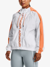 Damen Jacke Under Armour Rush Woven FZ Jacket-WHT