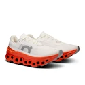 Damen Laufschuhe On Cloudmonster White/Flame