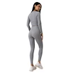 Damen Leggins GymBeam  FLO Ribbed Leggings Grey