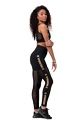 Damen Leggins Nebbia  Gold Mesh leggings 829 black