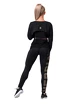 Damen Leggins Nebbia  Gold Print leggings 827 black