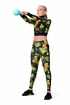 Damen Leggins Nebbia  High-waist performance leggings 567 jungle green