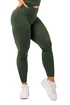 Damen Leggins Nebbia  Organic Cotton Ribbed High Waist Leggings 405 dark green