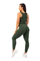 Damen Leggins Nebbia  Organic Cotton Ribbed High Waist Leggings 405 dark green