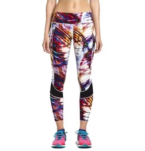 Damen Leggins Saucony  Finishing Kick Crop Multi Print L