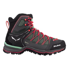 Damen-Outdoorschuhe Salewa WS MTN Trainer Lite Mid Gtx Feld Green/Fluo Coral