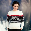 Damen Pullover Ulvang  Marius Round Neck Vanilla/Ulang Red