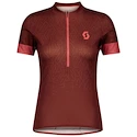 Damen-Radtrikot Scott  Endurance 20 S/Sl Rust Red/Brick Red M