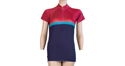 Damen-Radtrikot Sensor  Cyklo Summer Stripe Blue/Lilla