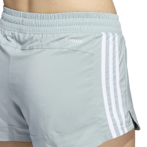 Damen Shorts adidas  Pacer Woven 3-Stripes Magic Grey XS